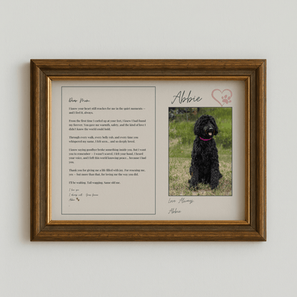 Custom Tribute Letter – Written Just for You