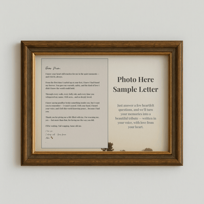 Custom Tribute Letter – Written Just for You